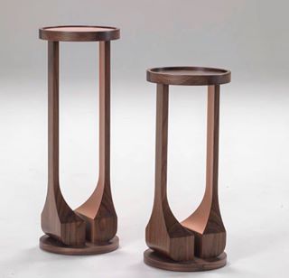  The nu : vintage collection I designed for @orsisnc1750 ... shown here - ‘SIP’ ... cocktail table with curves... . . . . . . #rosegold #cocktail #table #americanblackwalnut #timber #furnituredesign #Italy #london #losangeles #interiordesign 